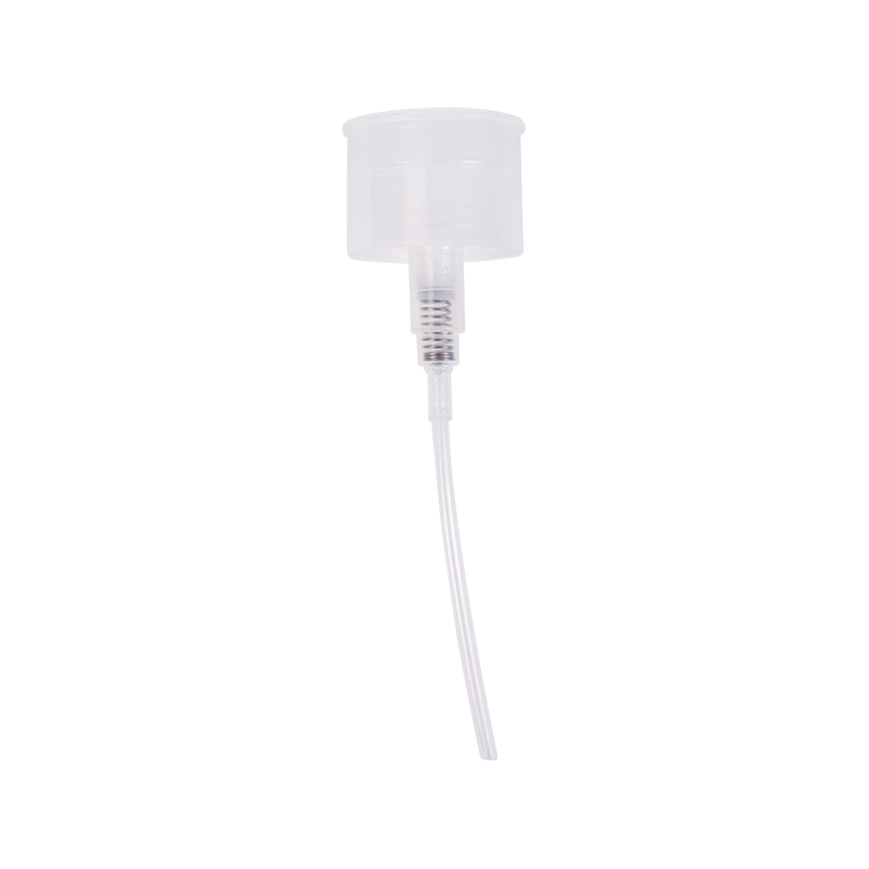 Long nozzle lotion pump