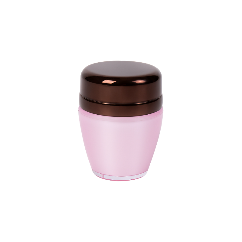 Metal texture airless pump lotion jar 