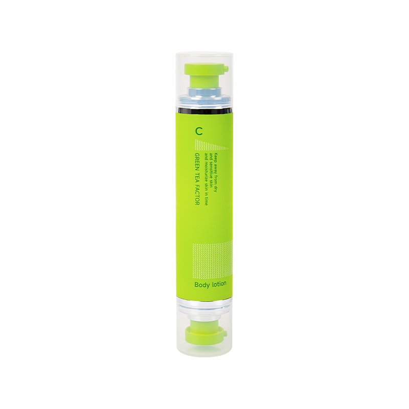 Double head airless pump lotion bote 