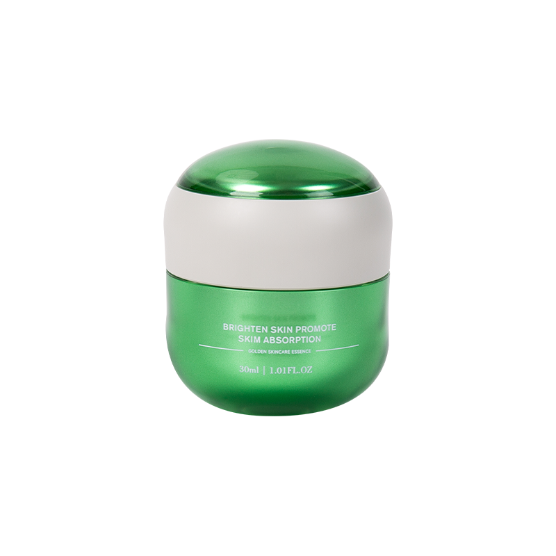 Pag -aalaga ng Metal Metal Texture Cream Jar 
