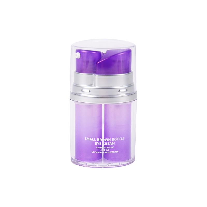 Transparent shell dobleng layer airless pump lotion bote 