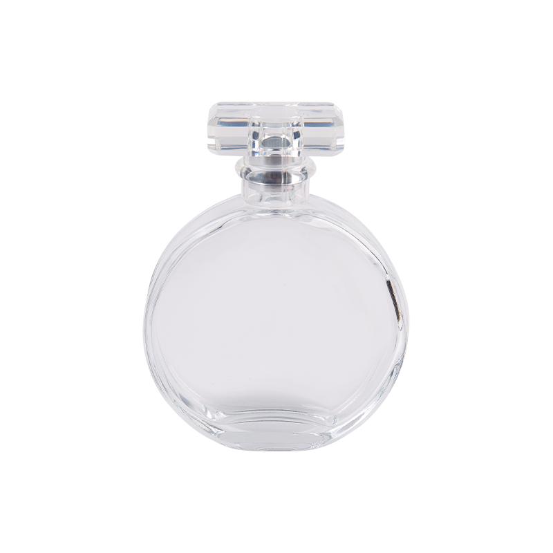 Oval transparent na bote ng pabango