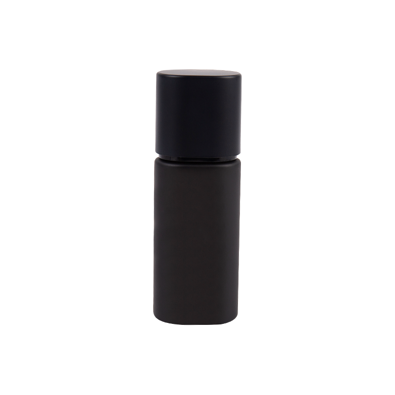 30ml purong itim na cosmetic glass tube