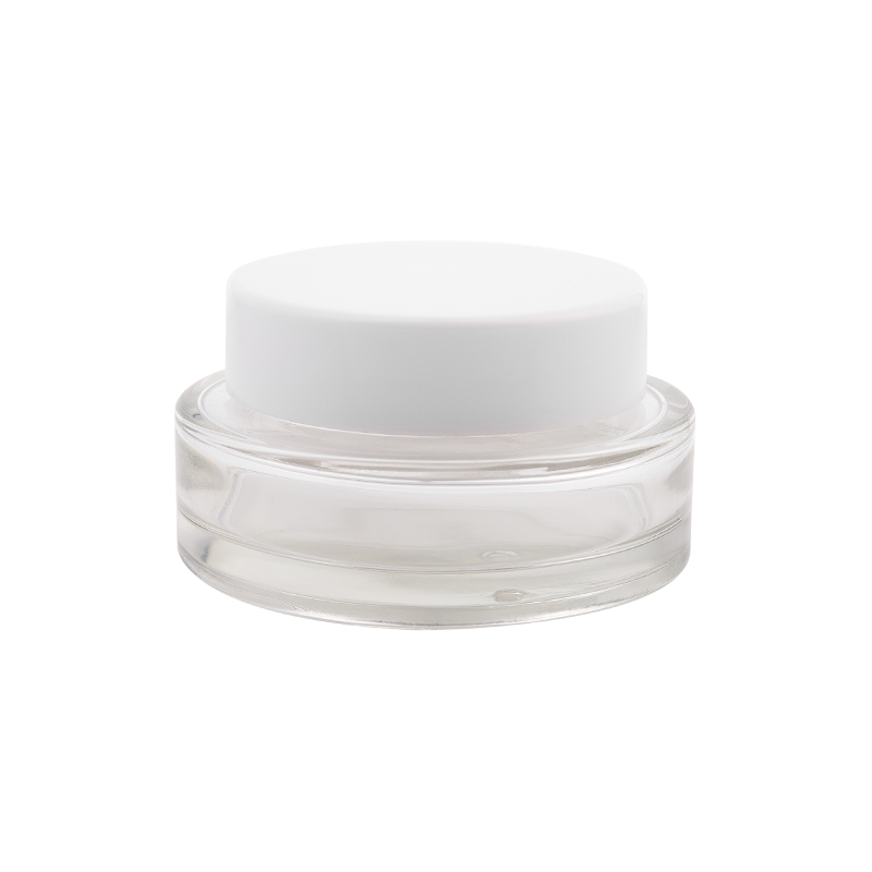 50G kapasidad ng eleganteng nagyelo na glass cream jar