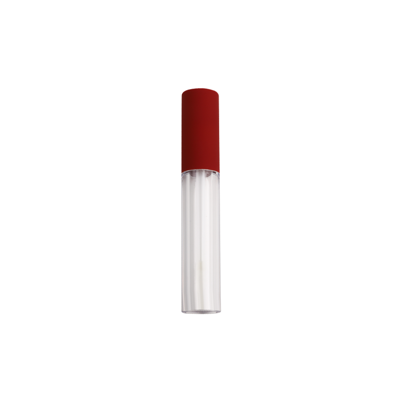 4.5ml red cap round transparent lipgloss tube