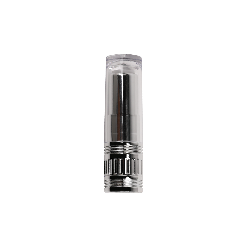 Sleek Silver Pet Lipstick Tube