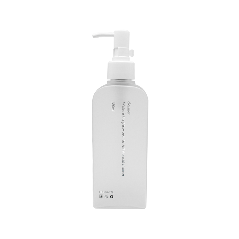 Petg 180ml flat foaming cleanser bote